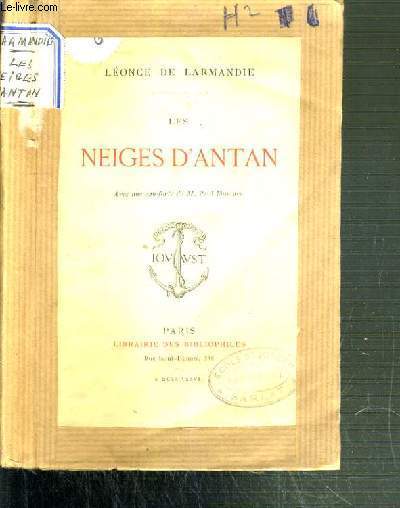 LES NEIGES D'ANTAN