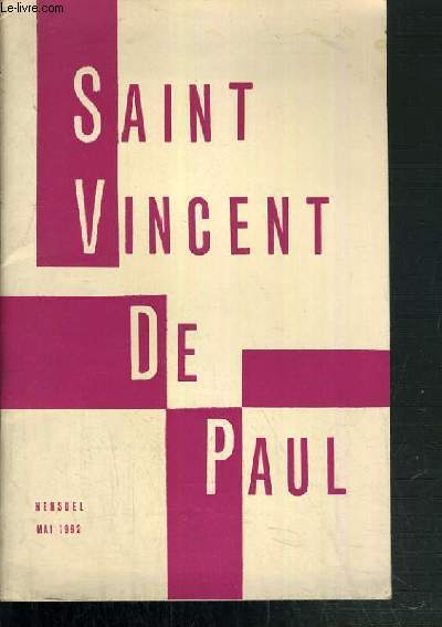 SAINT VINCENT DE PAUL - MENSUEL MAI 1962