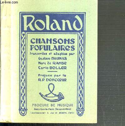 ROLAND - CHANSONS POPULAIRES