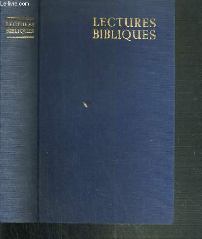 LECTURES BIBLIQUES - 