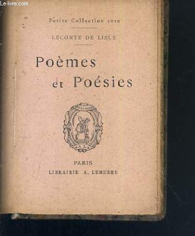 POEMES ET POESIES / COLLECTION PETITE COLLECTION ROSE