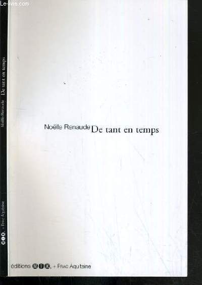 DE TANT EN TEMPS