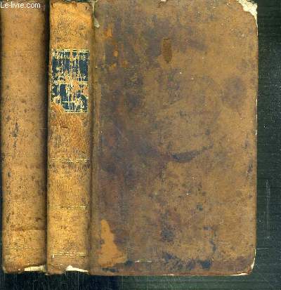 DICTIONNAIRE PORTATIF DE LA LANGUE FRANCOISE, EXTRAIT DU GRAND DICTIONNAIRE DE L'ACADEMIE FRANCOISE - 2 TOMES - TOME 1. A-G + TOME 2. H-Z.