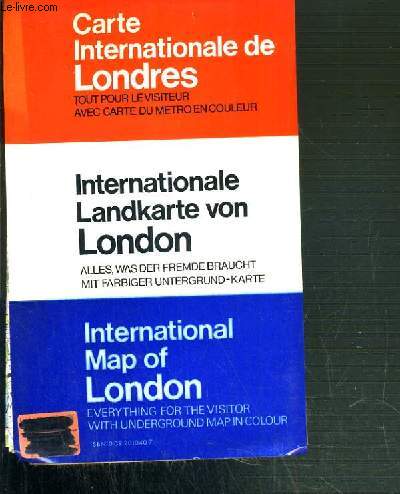 CARTE INTERNATIONALE DE LONDRES - TOUT POUR LE VISITEUR AVEC UNE CARTE DU METRO EN COULEUR - ECHELLE 1 : 10 560.