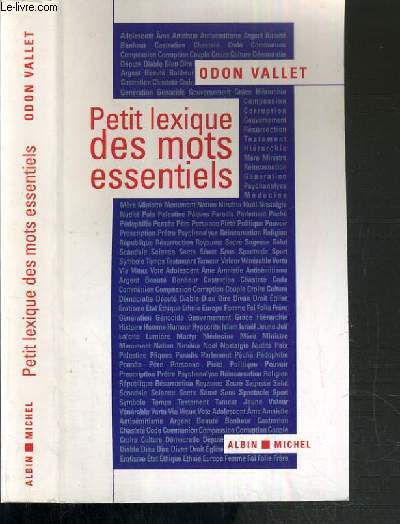 PETIT LEXIQUE DES MOTS ESSENTIELS