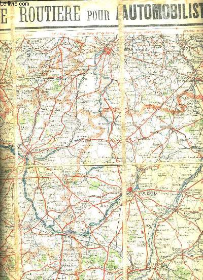 1 CARTE TARIDE N3 - CARTE ROUTIERE POUR AUTOMOBILISTE ET CYCLISTES - ENVIRONS DE PARIS - SECTION NORD-EST / ECHELLE 1 - 250 000 KM