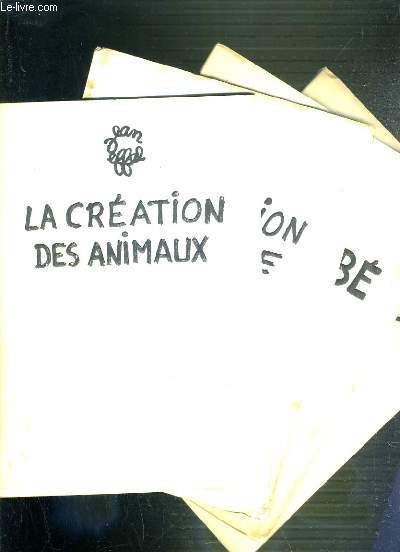 LA CREATION DES ANIMAUX + LA CREATION DE L'HOMME + ADAM BEBE + L'EDUCATION D'ADAM - (4 ALBUMS)