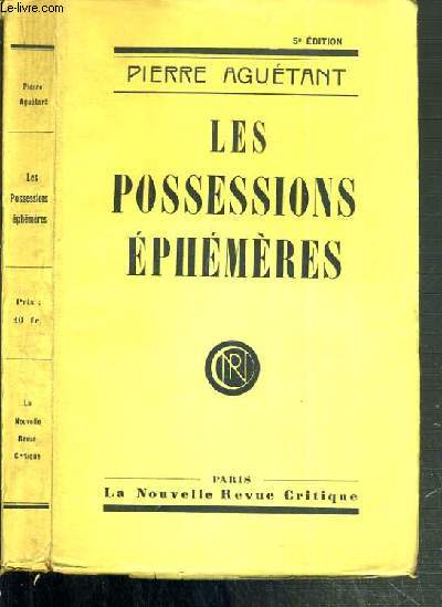 LES POSSESSIONS EPHEMERES - 5me EDITION.