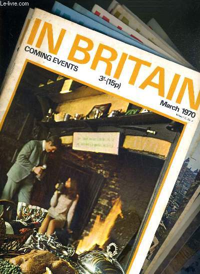 IN BRITAIN - COMING EVENTS - LOT DE 19 MAGAZINES DE MARCH A DECEMBER 1970 - TEXTE EN ANGLAIS