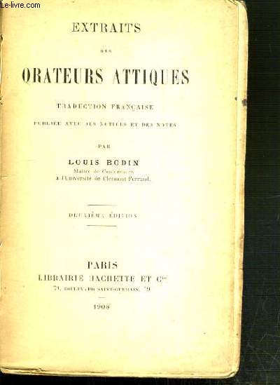 EXTRAITS DES ORATEURS ANTIQUES