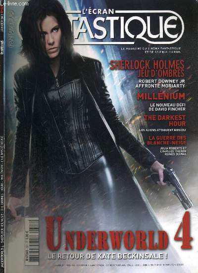 L'ECRAN FANTASTIQUE - N 327 - JANVIER 2012 - UNDERWORLD 4 - SHERLOCK HOLMES 2 - THE DARKEST HOUR - MILLENIUM - L'ILE MYSTERIEUSE / underwold: nouvelle ere - l'ile mysterieuse - hunger games - la guerre des blanches neige - the hiki - exit humanity..