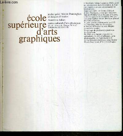 ECOLE SUPERIEURE D'ARTS GRAPHIQUES - ATELIER PRIVE MET DE PENNINGHEN ET JACQUES D'ANDON - ACADEMIE JULIAN