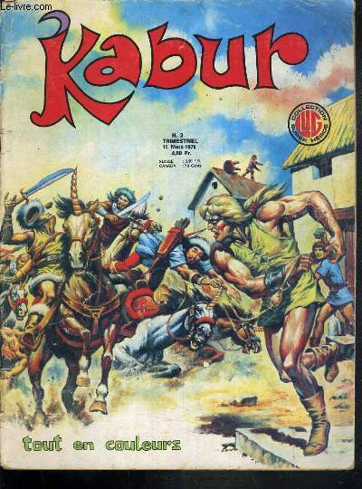 KABUR - N2 - 15 MARS 1976 - KABUR: VARMACH LE DEMON - LE JUDO - LA CONQUETE DE L'ESPACE - LA GLADIATEUR DE BRONZE - JEU / COLLECTION SUPER HERO