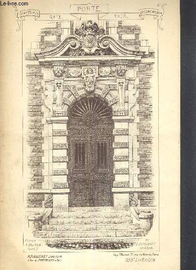 N259 - PORTE - GATE - THUR - chateau a Saultain, cathedrale de Strasbourg, porte d'une maison du XVIIe siecle, Schwaben allemagne, porte de cimetiere de St Thegonnec (finitere), porte st michel cathedrale de Seville espagne, eglise st pierre  Toulouse.