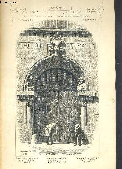 N394 - PORTE - DOOR - THUR - porte de la ville des cigognes  Trouville (calvados), porte d'une ecole populaire municipale  cologne en allemagne, porte laterale de la villa de la plage a deauville (calvados), porte d'une maison moderne  anvers...