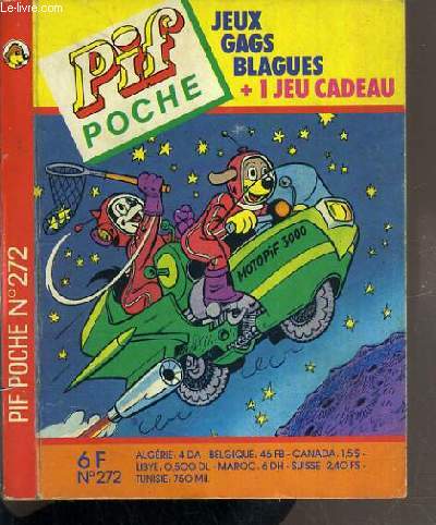 PIF POCHE - N272 - AVRIL 1988 - JEUX - GAGS - BLAGUES...
