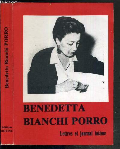 BENEDETTA BIANCHI PORRO - LETTRES ET JOURNAL INTIME