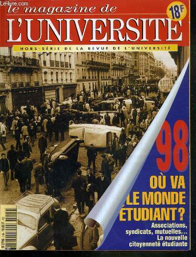 LE MAGAZINE DE L'UNIVERSITE - HORS-SERIE DE LA REVUE DE L'UNIVERSITE - MAI 1998