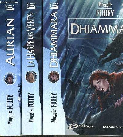 LES ARTEFACTS DU POUVOIR - 3 TOMES - 1 + 2 + 4 / TOME 1. AURIAN - TOME 2. LA HARPE DES VENTS - TOME 4. DHIAMMARA