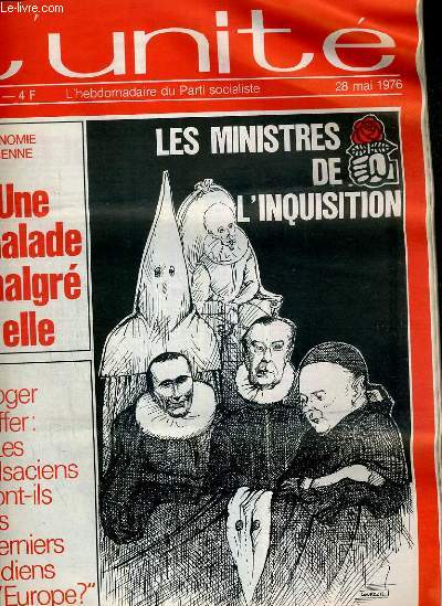 L'UNITE N 207 - HEBDOMADAIRE SOCIALISTE - 28 MAI 1976 - LIBAN. INDECENT, SAUGRENU PAR CLAUDE FUZIER - CADRES. 