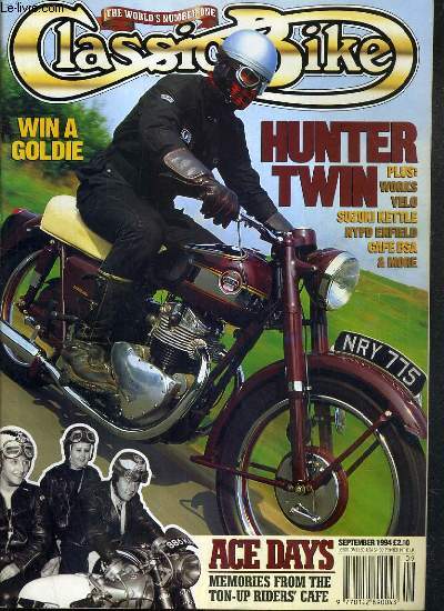 CLASSIC BIKE - N 176 - SEPTEMBER 1994 - THE WORLD'S NUMBER ONE - 1956 ARIEL KH500 ROAD TEST - NEWLINES - EX-NYPD ENFIELD-INDIAN - WRITELINES - WIN OUR BSA GOLD STAR - ACE CAFE - STANLEY'S BIG VELO...