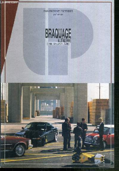PLAQUETTE DE FILM - BRAQUAGE A L'ITALIENNE - un film de f. gary. gray avec mark wahlberg, charlize theron, edward norton...
