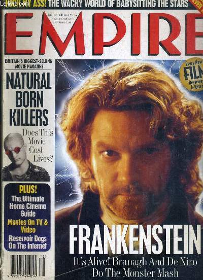 EMPIRE - N66 - DECEMBER 1994 - NATURAL BORN KILLERS, DOES THIS MOVIE COST LIVES? - FRANKENSTEIN, IT'S ALIVE! - how much is a pint of milk?, the front desk, new films, Q&A, where are they now?, the big picture... - TEXTE EXCLUSIVEMENT EN ANGLAIS