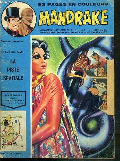 MANDRAKE - N416 - MONDES MYSTERIEUX - LEE FALK-PHIL DAVID - LA PISTE SPATIALE.