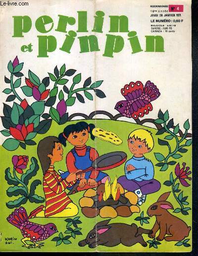 PERLIN ET PINPIN - N 4 - DU JEUDI 28 JANVIER 1971