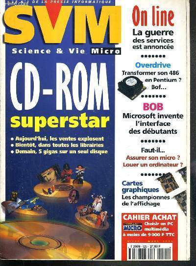 SVM - SCIENCE & VIE MICRO - N125 - MARS 1995 - CD-ROM SUPERSTAR.. - guerre de clocher au village planetaire, menaces sur la Cnil..espoir pour les autistes, en images..cocorico !, bob, l'interface des debutants?, analyse, coups de coeur, essais...