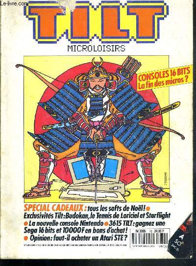 TILT MICROLOISIRS - N73 - DECEMBRE 1989 - DOSSIER: CONSOLES 16 BITS CONTRE MICROS, INITIATION AUX MEMOIRES DE MASSE, LA NOUVELLE CONSOLE PORTABLE NINTENDO - avant-premieres, starflight une saga interstellaire, arcade, sensations fortes garanties...