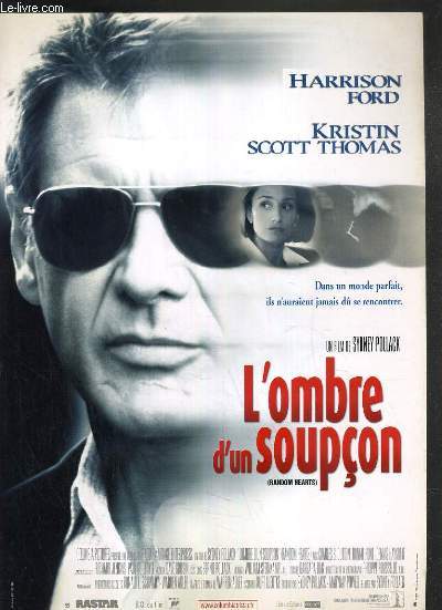PLAQUETTE DE FILM - L'OMBRE D'UN SOUPCON - un film de sydney pollack avec harrison ford, kristin scott thomas...