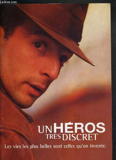 PLAQUETTE DE FILM - UN HEROS TRES DISCRET - un film de jacques audiard avec mathieu kassovitz, anouk grinberg, sandrine kiberlain...