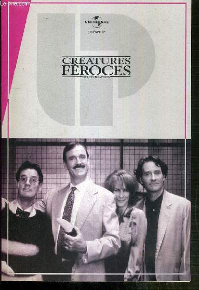 PLAQUETTE DE FILM - CREATURES FEROCES - un film de robret young & fred schepisi avec john cleese, jamie lee curtis, kevin kline, michael palin..