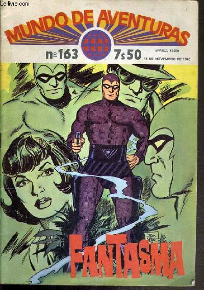 MUNDO DE AVENTURAS - N163 - 11 DE NOVEMBRO DE 1976 - FANTASMA - TEXTE EXCLUSIVEMENT EN ESPAGNOL.