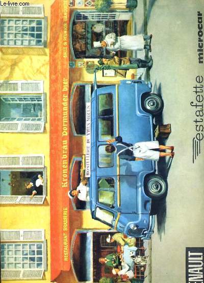 ESTAFETTE MICROCAR - RENAULT - PLAQUETTE