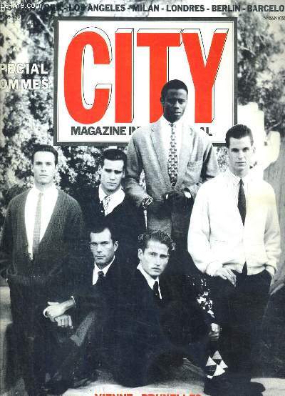 CITY MAGAZINE INTERNATIONAL - N39 - FEVRIER 1988 - SPECIAL HOMMES - STYLE DES HOMMES 88 - DAVID SYLVIAN - christian lacroix, joue les baskst des eighties.les charmes rompus d'un paris disparu, david sylvian, l'ex-dandy de la musique recoit city...