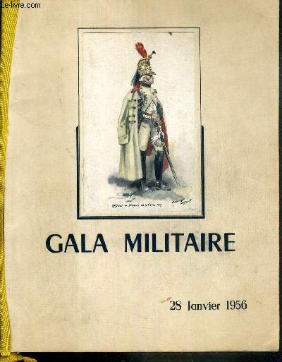 GALA MILITAIRE - SAMEDI 28 JANVIER 1956 - AU PROFIT DE LA CAISSE DE SECOURS DE L'ASSOCIATION DES OFFICIERS DE RESERVE - GRAND-THEATRE MUNICIPAL - VILLE DE BORDEAUX