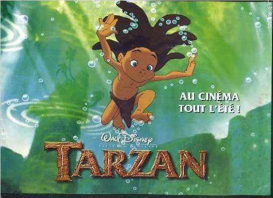 PLAQUETTE DE FILM - TARZAN.