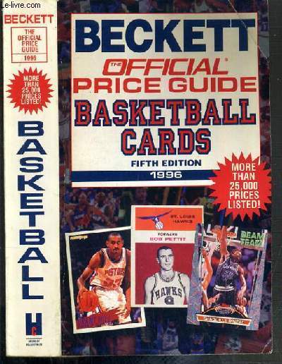 THE OFFICIAL 1996 PRICE GUIDE TO BASKETBALL CARDS - 5me EDITION - TEXTE EXCLUSIVEMENT EN ANGLAIS
