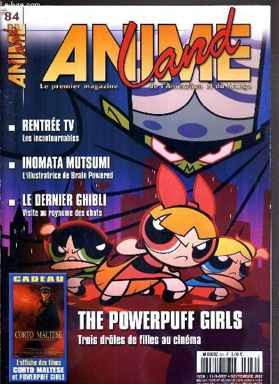 ANIME LAND - N 84 - SEPTEMBRE 2002 - RENTREE RV - INOMATA MUTSUMI - LE DERNIER GHIBLI - Inomata Mutsumi, Giannalberto Bendazzi, l'animation chinoise, Zagreb 2002, animagic, Japan Expo, flash cordons 2002...