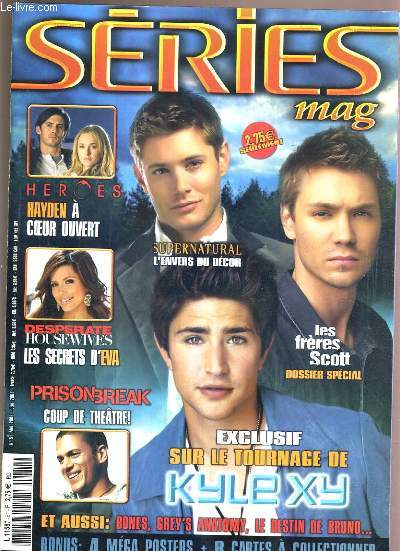 SERIES MAG - N51 - MAI-JUIN 2008 - KYLE XY - HEROES - les freres scott, supernatural, jericho, prison break, coup de theatre!, bones, grey's anatomy, le destin de bruno, les 4400..