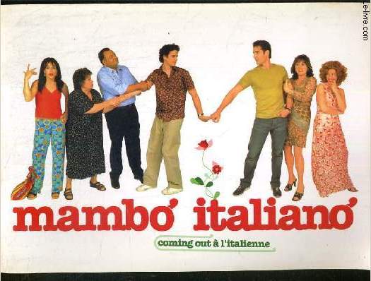 PLAQUETTE DE FILM - MAMBO ITALIANO - un film de emile gaudreault avec luke kirby, ginette reno, stephanie vecchio, claudia ferri..