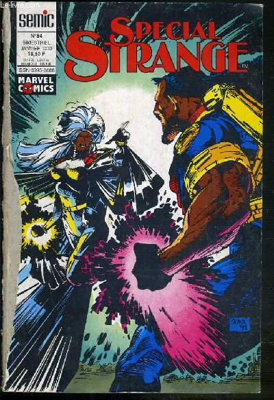 SPECIAL STRANGE N 84 - JANVIER 1993 - x-men coup pour coup!, x-men face  bishop, new warriors le monde entre nos mains, new warriors durs  cuire!