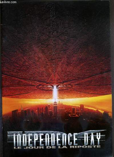 PLAQUETTE DE FILM - INDEPENDENCE DAY - un film de roland emmerich avec will smith, bill pullman, jeff goldblum