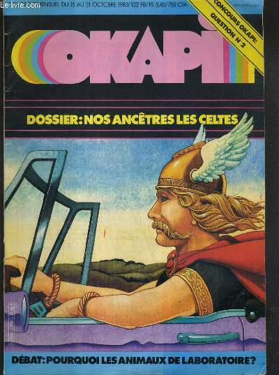 OKAPI - N286 - DU 15 AU 31 OCTOBRE 1983 - DOSSIER: NOS ANCETRES LES CELTES / les okapiens ont la parole, reportage sur un phare de haute mer, seule au monde...