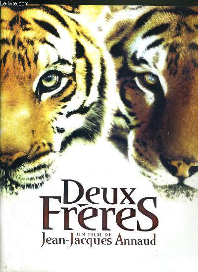 PLAQUETTE DE FILM - DEUX FRERES - un film de jean-jacques annaud avec guy pearce, jean-claude dreyfus, philippine leroy beaulieu...
