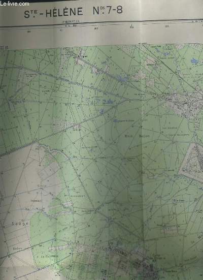 STE HELENE (GIRONDE) - N7-8 - CARTE EN COULEUR DEPLIANTE - ECHELLE 1/25 000.