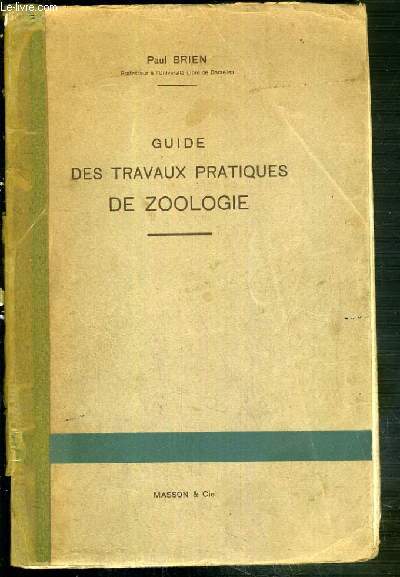 GUIDE DES TRAVAUX PRATIQUES DE ZOOLOGIE