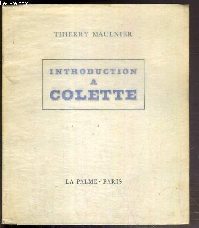 INTRODUCTION A COLETTE